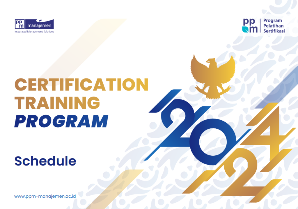 PPM Manajemen-Certification Training Program Schedule 2024 - PPM Manajemen