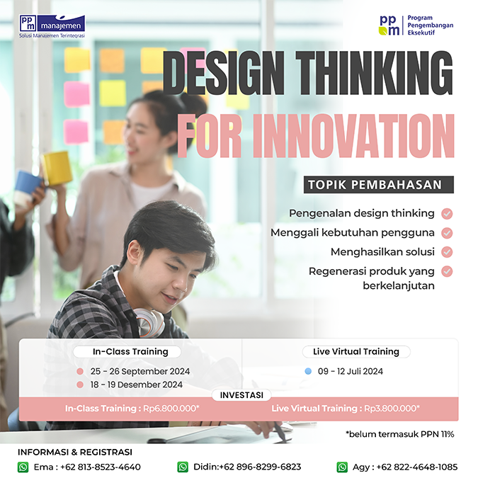 Design Thinking For Innovation - PPM Manajemen