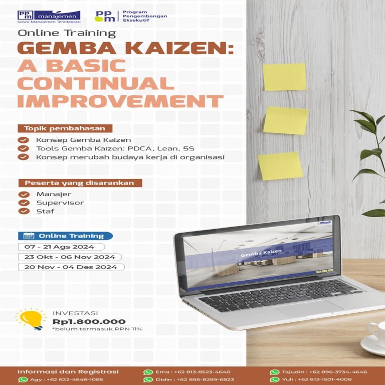 Gemba Kaizen : A Basic Continual Improvement - PPM Manajemen