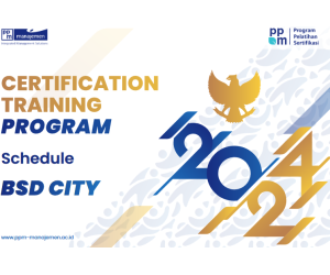 PPM Manajemen BSD - Certification Training Program Schedule 2024